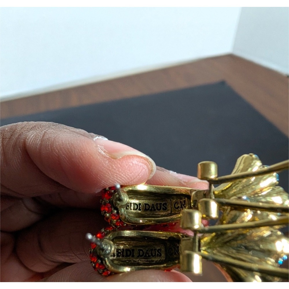 Heidi Daus Maine Lobster Earrings - Picture 2 of 5